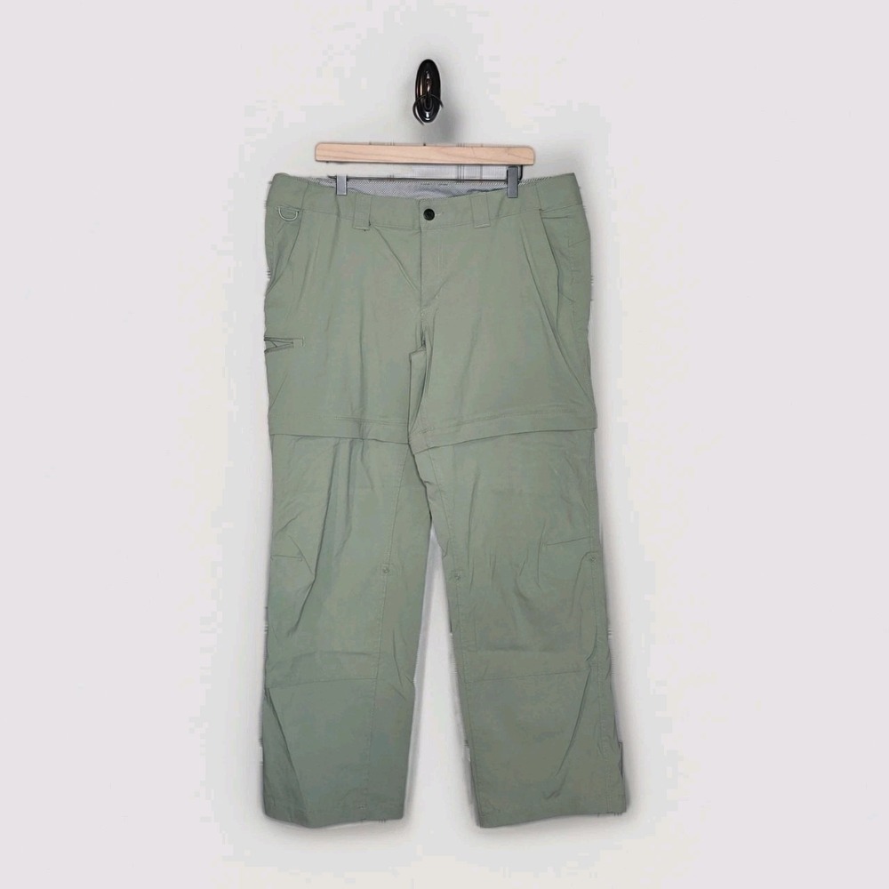 World Wide Sportsman XPS‎ Convertible Cargo Pants Zip Off Sz 18 Wmn Green Gusset